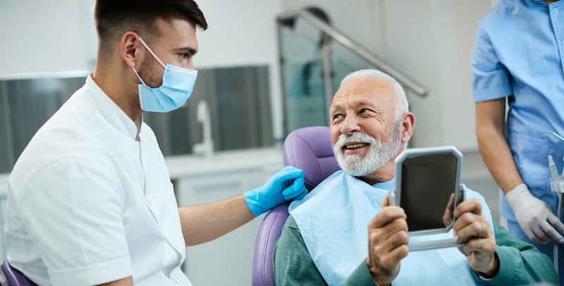 Senior at the dentist